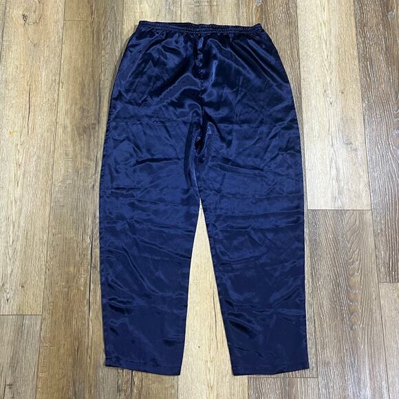 Victorias Secret VTG Gold Label 2 Pc Floral Satin Pajama Set Womens S 90s Lounge - Picture 7 of 10